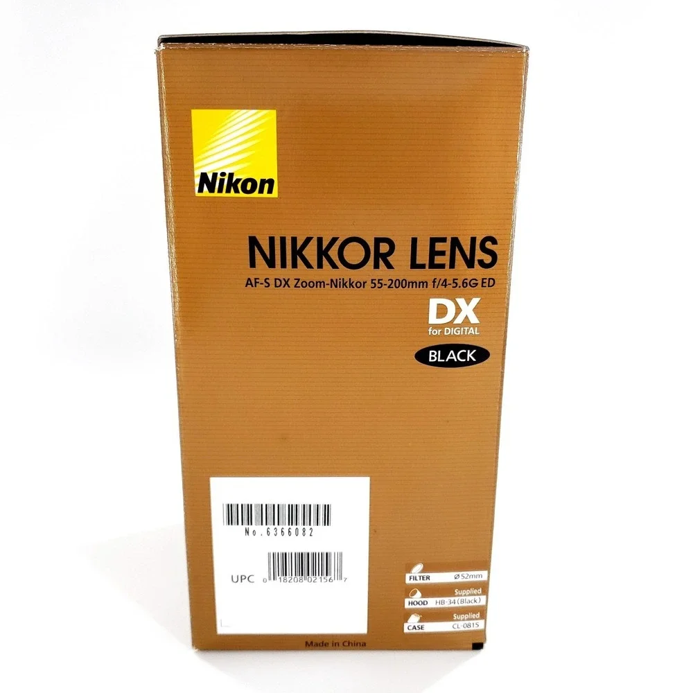 Nikon Nikkor AF-S DX 55-200mm f/4.0-5.6 G ED Lens Black Brand New